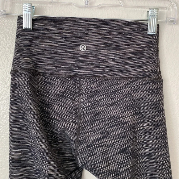 Lululemon 4 Wunder Under Hi-Rise 7/8 Tight 25" in Wee Are From Space Black Slate - Picture 8 of 11